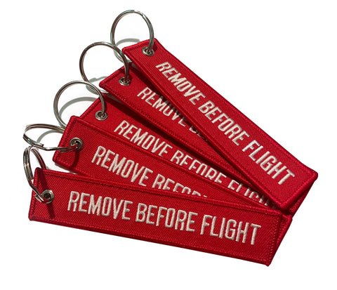 Remove Before Flight Key Chain