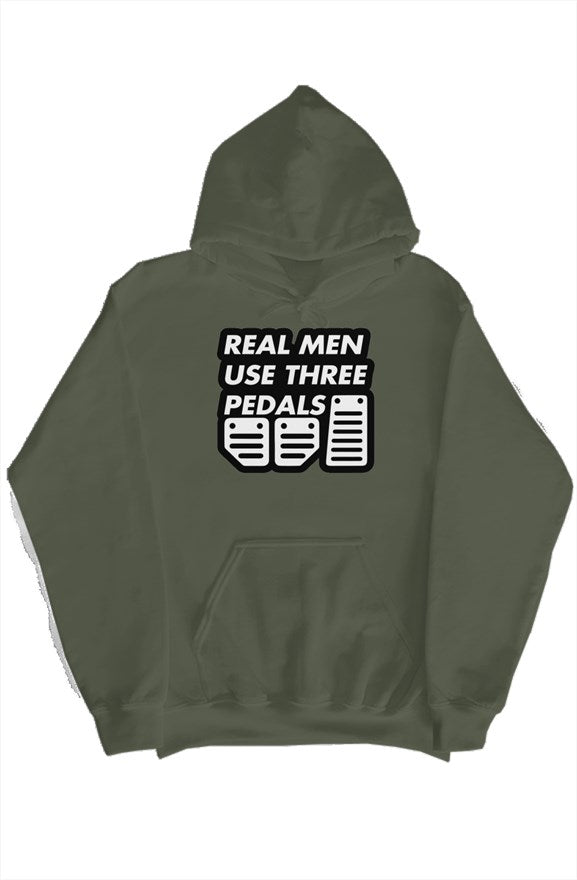 Real Men Use Three Pedals Hoodie