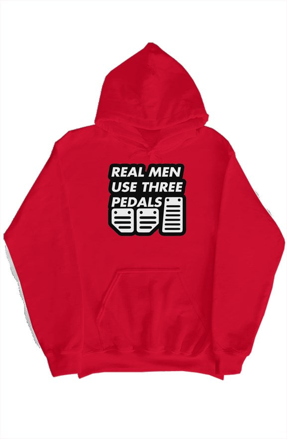 Real Men Use Three Pedals Hoodie