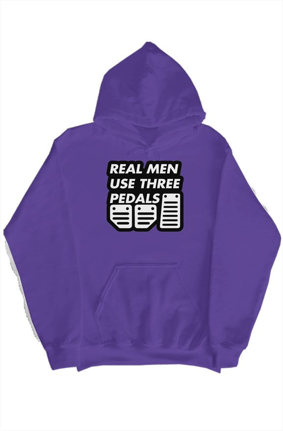 Real Men Use Three Pedals Hoodie